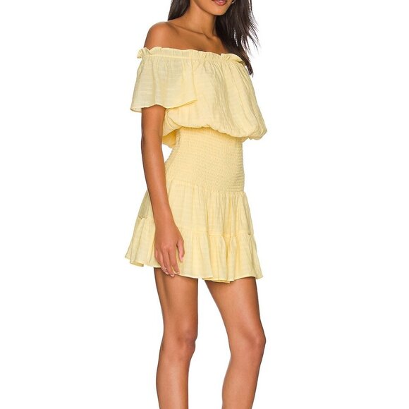 BCBGeneration Women's Off-The-Shoulder Fit and Flare Mini Dress, Size L - Picture 3 of 8